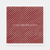 ピンク赤いハート グラデーション スタンダードランチョンナプキン (正面)