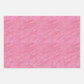 ピンク赤いハート グラデーション ラッピングペーパーシート (正面2)