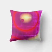 ピンク赤い惑星サンズサークル天文学クッション クッション (裏面)