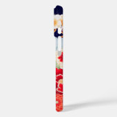 ピンク赤い白い花牡丹、バラ日本のフローラ Case-Mate iPhoneケース (裏面 / 左)