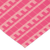 ピンク赤のテーブルランナー ショートテーブルランナー (コーナー)