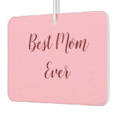 ピンク赤の母親の日最高の母は常に贈り物を追加文字 カーエアーフレッシュナー (左)