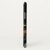 ピンク赤アネモネ白い花,蝶モノグラム Case-Mate iPhoneケース (裏面/右)