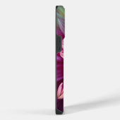 ピンク赤オレンジイエローパープルダリア花 iPhoneケース (右側面)