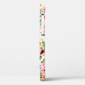 ピンク赤グリーンフローラ水色ケースメイトiPhone Case-Mate iPhoneケース (裏面 / 左)