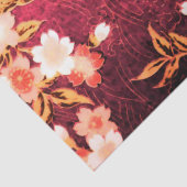 ピンク赤白春の花日本のフローラ 薄葉紙 (詳細)