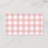 ピンク赤面アイスクリームアンダイスラッフルブライダルシャワー エンクロージャーカード (裏面)
