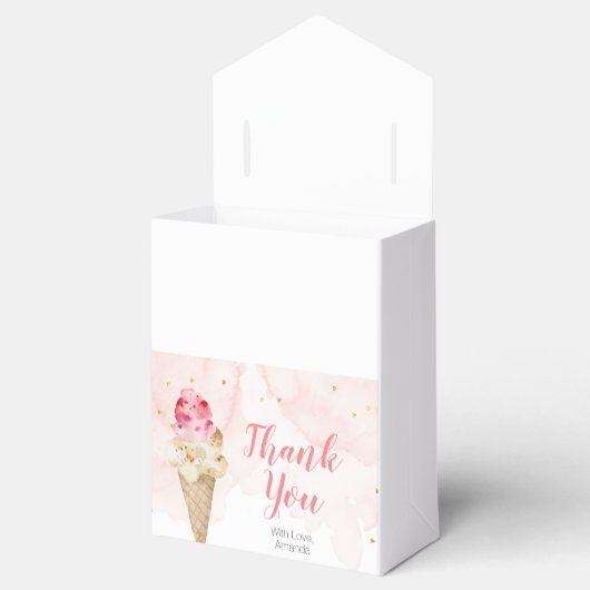 ピンク赤面アイスクリームサンキュー フェイバーボックス (オープン)