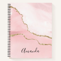 ピンク赤面アゲート金ゴールド付きエレガント