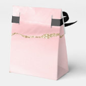 ピンク赤面アゲート金ゴールド付きエレガント フェイバーボックス (裏面サイド)