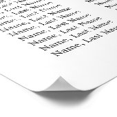 ピンク赤面アジサイフローラ8テーブル座席表 ポスター (角)