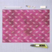 ピンク赤面ウオーターカラートンボ 薄葉紙 (クラフト)