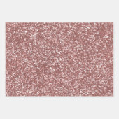 ピンク赤面エレガントスノーフレーク |クリスマス・ホリデー ラッピングペーパーシート (正面2)