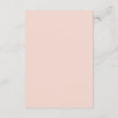 ピンク赤面エレガントフローラ結婚ズ セーブザデート (裏面)