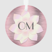 ピンク赤面エレガントロータスOM オーナメント (裏面)