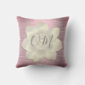 ピンク赤面エレガントロータスOM クッション (裏面)