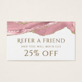 ピンク赤面エージェント紹介カード (正面)