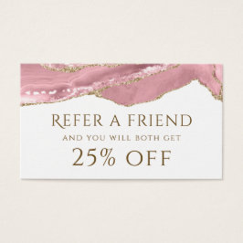 ピンク赤面エージェント紹介カード