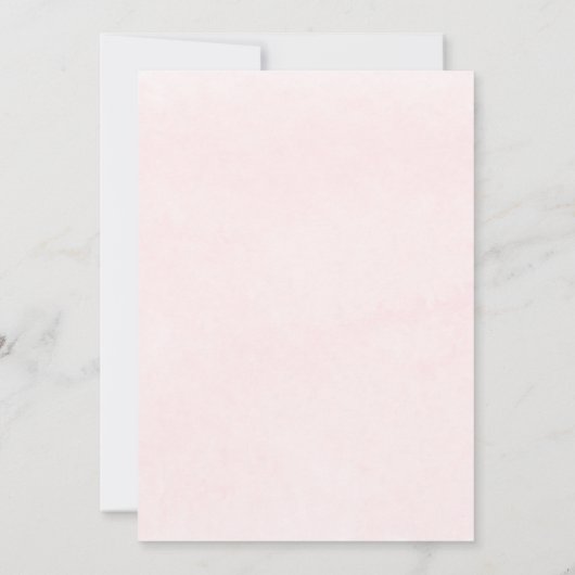 ピンク赤面ガウンキンセアニェラスペインの招待状 招待状 (裏面)