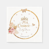 ピンク赤面ガウンキンセアニェラ スタンダードカクテルナプキン (正面)