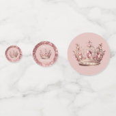 ピンク赤面グリッターティアラクラウンキンセアニラ コンフェッティ (正面)