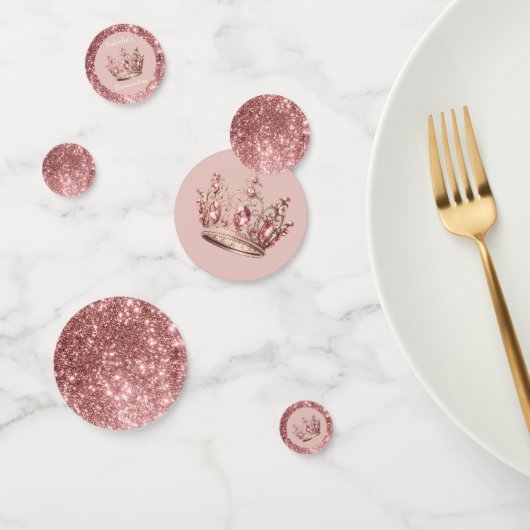 ピンク赤面グリッターティアラクラウンキンセアニラ コンフェッティ (グループ)