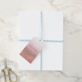 ピンク赤面グリッターモロッコインディアンプリンセスパーティー ギフトタグ (より糸付き)