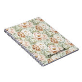 ピンク赤面ココアクリームフラワーズ ノートブック (右側)