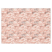 ピンク赤面シャンパンバラゼブラ テーブルクロス (正面(横))