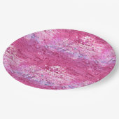 ピンク赤面スパークルマーメイド ペーパープレート (アングル)