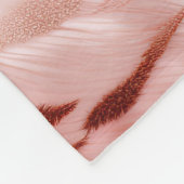 ピンク赤面バラゼブラ動物 フリースブランケット (角)