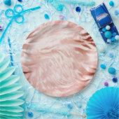 ピンク赤面バラゼブラ動物 ペーパープレート (パーティー)