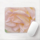 ピンク赤面バラ花びらアートマウスパッド マウスパッド (マウス)
