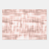 ピンク赤面バラ金ゴールドグラムシック誕生日 ラッピングペーパーシート (正面2)