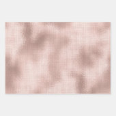 ピンク赤面バラ金ゴールドグラムシック誕生日 ラッピングペーパーシート (正面)