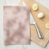 ピンク赤面バラ金ゴールドブライダルシャワー キッチンタオル (四つ折り)