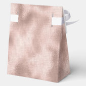 ピンク赤面バラ金ゴールド結婚ブライダルシャワー フェイバーボックス (裏面)