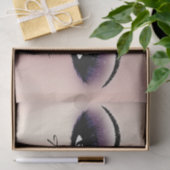 ピンク赤面パープル赤面メタリックサンキューアイズ 薄葉紙 (ギフト)