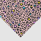 ピンク赤面ヒョウ斑点アニマルプリント 薄葉紙 (詳細)