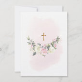 ピンク赤面ファーストサンキューカードfor girl サンキューカード (裏面)