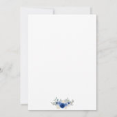 ピンク赤面フローラの女の子のための洗礼 招待状 (裏面)