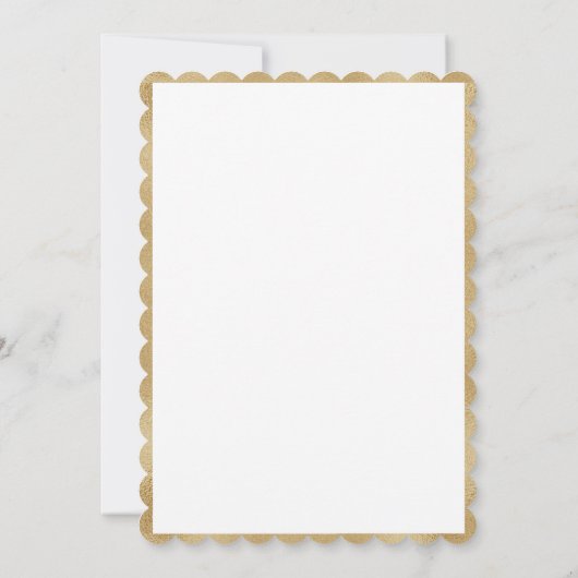 ピンク赤面フローラエレガント金ゴールド結婚ズ セーブザデート (裏面)