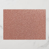 ピンク赤面フローラガール1st誕生日 箔招待状 (裏面)