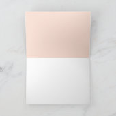 ピンク赤面フローラジオメト結婚リの感謝 カード (内部)