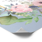 ピンク赤面フローラセージ結婚グリーン ポスター