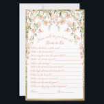 ピンク赤面フローラブライダルシャワーゲ結婚ーム<br><div class="desc">ピンクかわいらし赤面水色植物性フローラブライダルシャワーゲーム。「どうやって花嫁を知る？」 あなたのブライダルシャワーイベントに最適。</div>