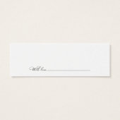 ピンク赤面フローラブライダルシャワー日付ナイトカード (裏面)