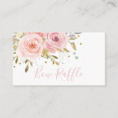ピンク赤面フローラベビーシャワーボウラッフルヘッドバンド エンクロージャーカード (裏面)
