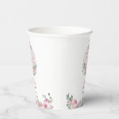 ピンク赤面フローラリトルカボチャ赤ちゃんシャワー 紙コップ (右)