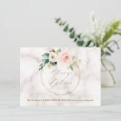 ピンク赤面フローラ結婚金ゴールドの計画の変更 セーブザデート (スタンド正面)